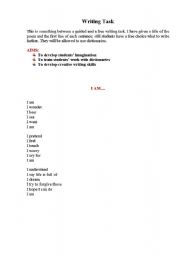 English worksheet: guided_writing