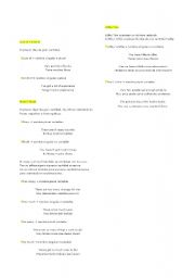 English worksheet: THE QUANTIFIERS