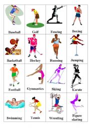 English Worksheet: sports