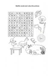English worksheet: Crossword puzzle