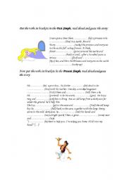 English Worksheet: Fairy Tale - Grammar Worksheet