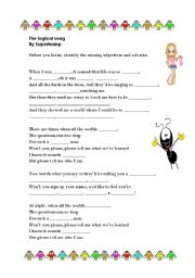 English Worksheet: Logical song By Supertramp