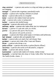 List of Professions