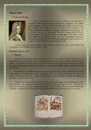 English Worksheet: Robinson Crusoe - Daniel Defoe