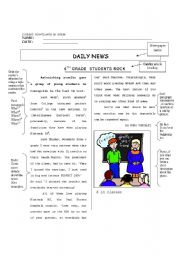 English Worksheet: how to write an article