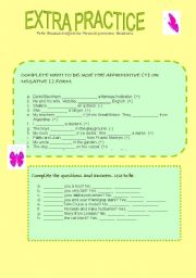 English Worksheet: elementary practice