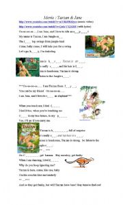 English Worksheet: Tarzan and Jane