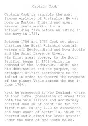 English Worksheet: Captain Cook