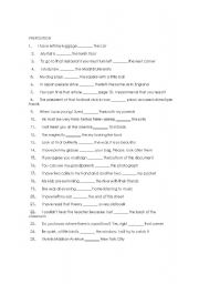English Worksheet: PREPOSITION