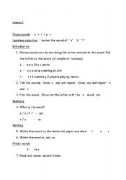 English Worksheet: phonics lessons