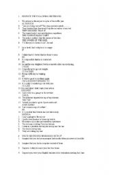 English worksheet: rewrting