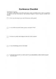 English worksheet: parent concern