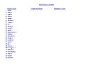English Worksheet: Adjectives to compare