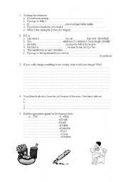 English worksheet: A nice test for Intermediate