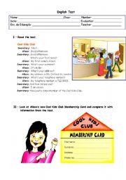 English Worksheet: Personal Identification