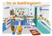 English Worksheet: in a bathroom