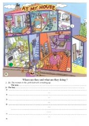 English Worksheet: At my house