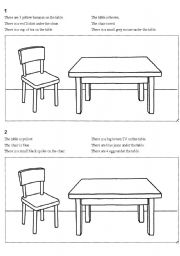 English Worksheet: Picture drawing according to instructions