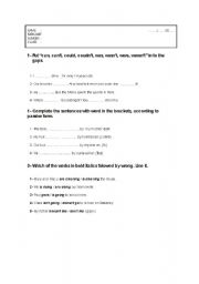 English Worksheet: activity 1