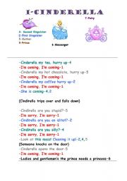 English Worksheet: Cinderella Drama Script