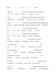 English worksheet: Very useful mixed -tenses test