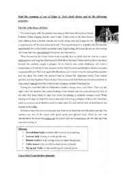 English Worksheet: Reading Comprehension