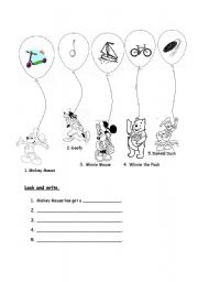 English Worksheet: toys