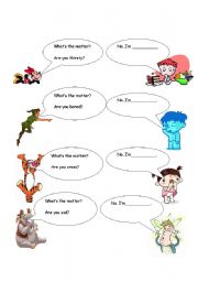 English Worksheet: feelings