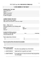 English Worksheet: INTERNET  BROADWAYS TERMINALE