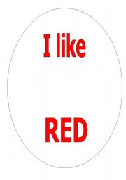 English worksheet: mini book - color red ( 3 pages) 