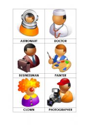 English Worksheet: jobs - picture dictionary 1
