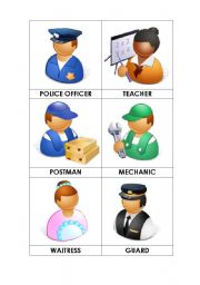English Worksheet: jobs - picture dictionary 2