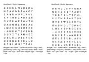 English Worksheet: Physica Appearance Wordsearch
