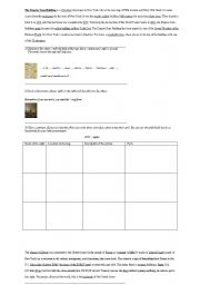 English worksheet: New York Sights