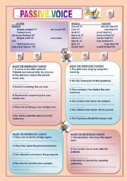 English Worksheet: PASSIVE VOICE