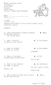 English worksheet: exam