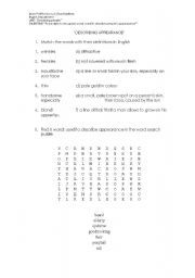 English worksheet: Describing appearance