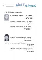 English worksheet: short answers 1