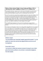 English Worksheet: Order in the court!