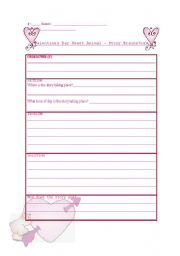 English Worksheet: idea organizer