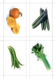 English Worksheet: Vegetable Flashcards #2