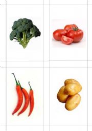 English Worksheet: Vegetable Flashcards #4