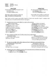 English Worksheet: State vs Action verbs