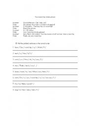 English worksheet: one way trip?