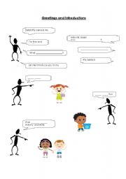 English Worksheet: Greetings and Introductions