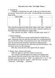 English Worksheet: Myths about Waterfall