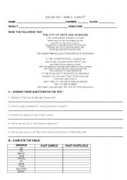 English Worksheet: English TEst 9th grade