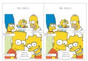 English Worksheet: The simpsons family
