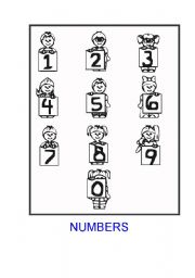 English worksheet: NUMBERS