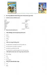 English Worksheet: Video Activity - MADAGASCAR